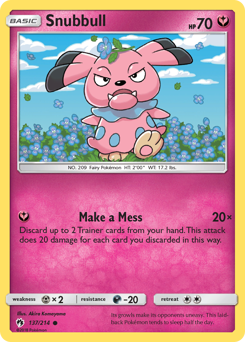 Snubbull, Lost Thunder #137, Pokémon TCG card