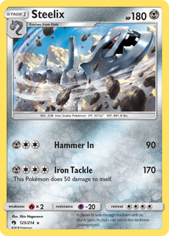 Steelix, Lost Thunder #125, Pokémon TCG card