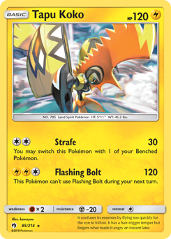Tapu Koko, Lost Thunder #85, Pokémon TCG card