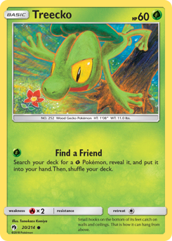 Treecko, Lost Thunder #20, Pokémon TCG card