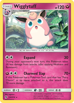 Wigglytuff, Lost Thunder #134, Pokémon TCG card