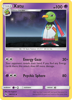 Xatu, Lost Thunder #88, Pokémon TCG card