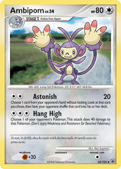 Ambipom, Majestic Dawn #35, Pokémon TCG card