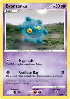 Bronzor, Majestic Dawn #52, Pokémon TCG card