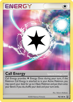 Call Energy, Majestic Dawn #92, Pokémon TCG card