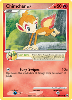 Chimchar, Majestic Dawn #57, Pokémon TCG card