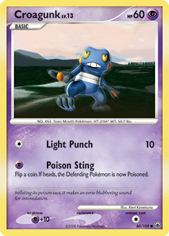 Croagunk, Majestic Dawn #60, Pokémon TCG card