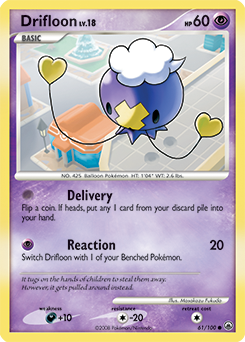 Drifloon, Majestic Dawn #61, Pokémon TCG card