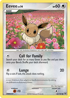 Eevee, Majestic Dawn #62, Pokémon TCG card