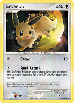 Eevee, Majestic Dawn #63, Pokémon TCG card