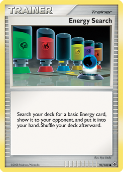 Energy Search, Majestic Dawn #90, Pokémon TCG card