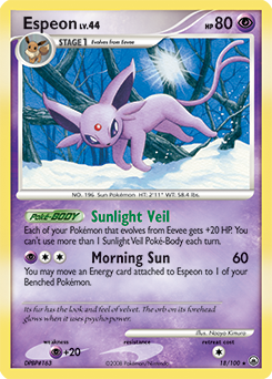 Espeon, Majestic Dawn #18, Pokémon TCG card