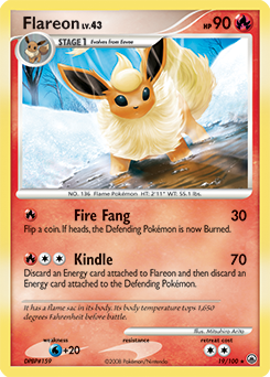 Flareon, Majestic Dawn #19, Pokémon TCG card