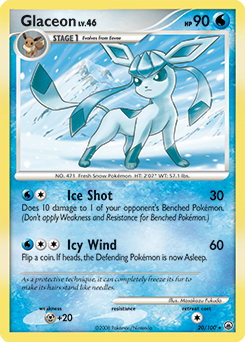 Glaceon, Majestic Dawn #20, Pokémon TCG card