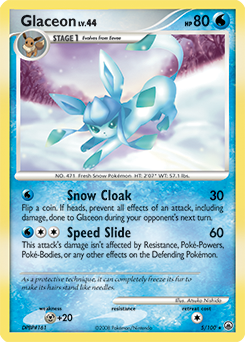 Glaceon, Majestic Dawn #5, Pokémon TCG card