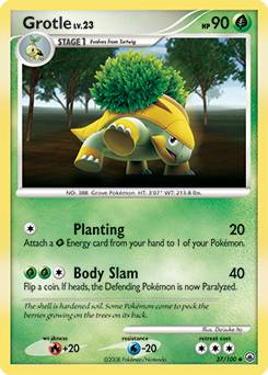 Grotle, Majestic Dawn #37, Pokémon TCG card