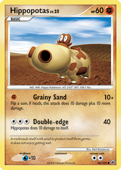 Hippopotas, Majestic Dawn #66, Pokémon TCG card