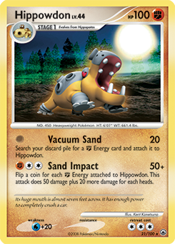 Hippowdon, Majestic Dawn #21, Pokémon TCG card