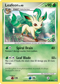 Leafeon, Majestic Dawn #24, Pokémon TCG card