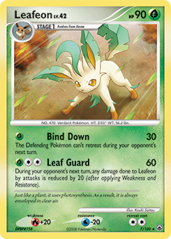 Leafeon, Majestic Dawn #7, Pokémon TCG card