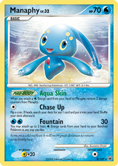 Manaphy, Majestic Dawn #8, Pokémon TCG card