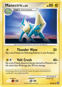 Manectric, Majestic Dawn #40, Pokémon TCG card
