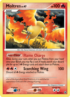 Moltres, Majestic Dawn #10, Pokémon TCG card