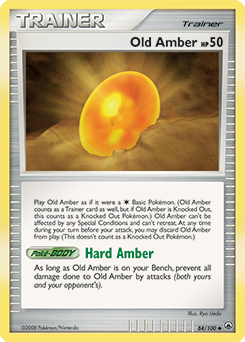 Old Amber, Majestic Dawn #84, Pokémon TCG card