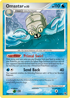 Omastar, Majestic Dawn #26, Pokémon TCG card