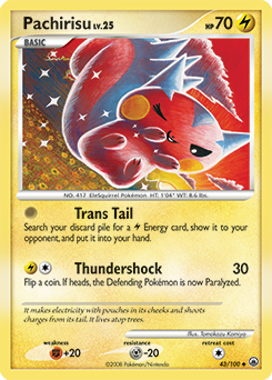 Pachirisu, Majestic Dawn #43, Pokémon TCG card