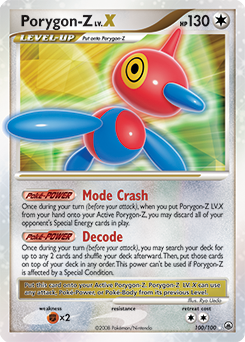 Porygon-Z LV.X, Majestic Dawn #100, Pokémon TCG card