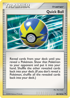 Quick Ball, Majestic Dawn #86, Pokémon TCG card
