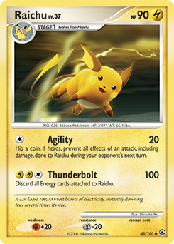 Raichu, Majestic Dawn #45, Pokémon TCG card