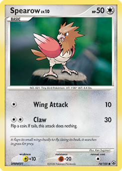 Spearow, Majestic Dawn #74, Pokémon TCG card