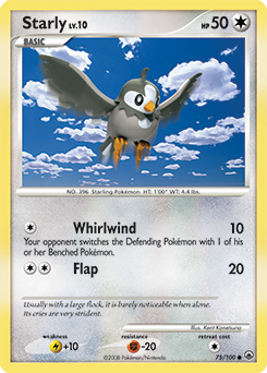 Starly, Majestic Dawn #75, Pokémon TCG card