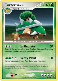 Torterra, Majestic Dawn #30, Pokémon TCG card