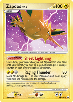 Zapdos, Majestic Dawn #14, Pokémon TCG card