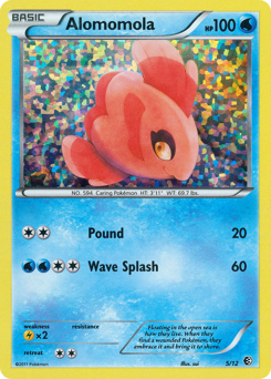 Alomomola, McDonald's Collection 2011 #5, Pokémon TCG card