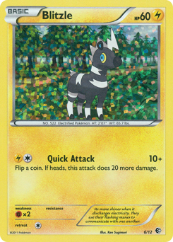 Blitzle, McDonald's Collection 2011 #6, Pokémon TCG card