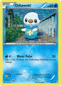 Oshawott, McDonald's Collection 2011 #4, Pokémon TCG card