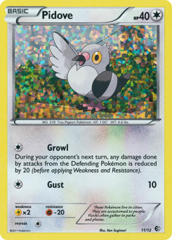 Pidove, McDonald's Collection 2011 #11, Pokémon TCG card