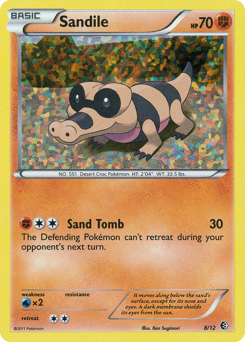 Sandile, McDonald's Collection 2011 #8, Pokémon TCG card