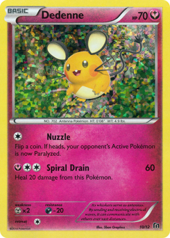 Dedenne, McDonald's Collection 2016 #10, Pokémon TCG card