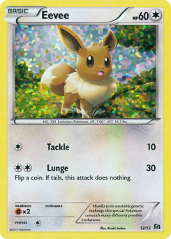 Eevee, McDonald's Collection 2016 #12, Pokémon TCG card