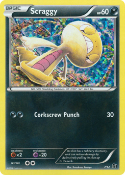 Scraggy, McDonald's Collection 2016 #7, Pokémon TCG card