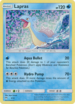 Lapras, McDonald's Collection 2019 #5, Pokémon TCG card