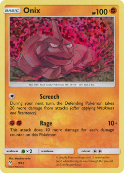 Onix, McDonald's Collection 2019 #9, Pokémon TCG card