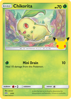 Chikorita, McDonald's Collection 2021 #2, Pokémon TCG card