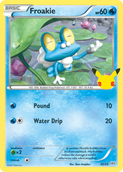 Froakie, McDonald's Collection 2021 #22, Pokémon TCG card