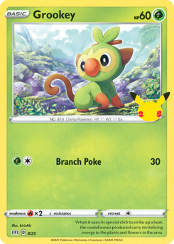 Grookey, McDonald's Collection 2021 #8, Pokémon TCG card
